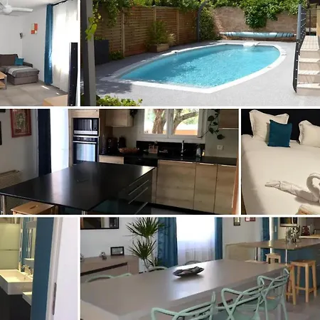 Jolie Villa, Piscine, 10min Centre Ville, Wifi